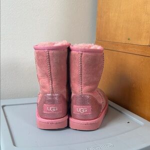 UGG Sparkly Pink Boots Size 12